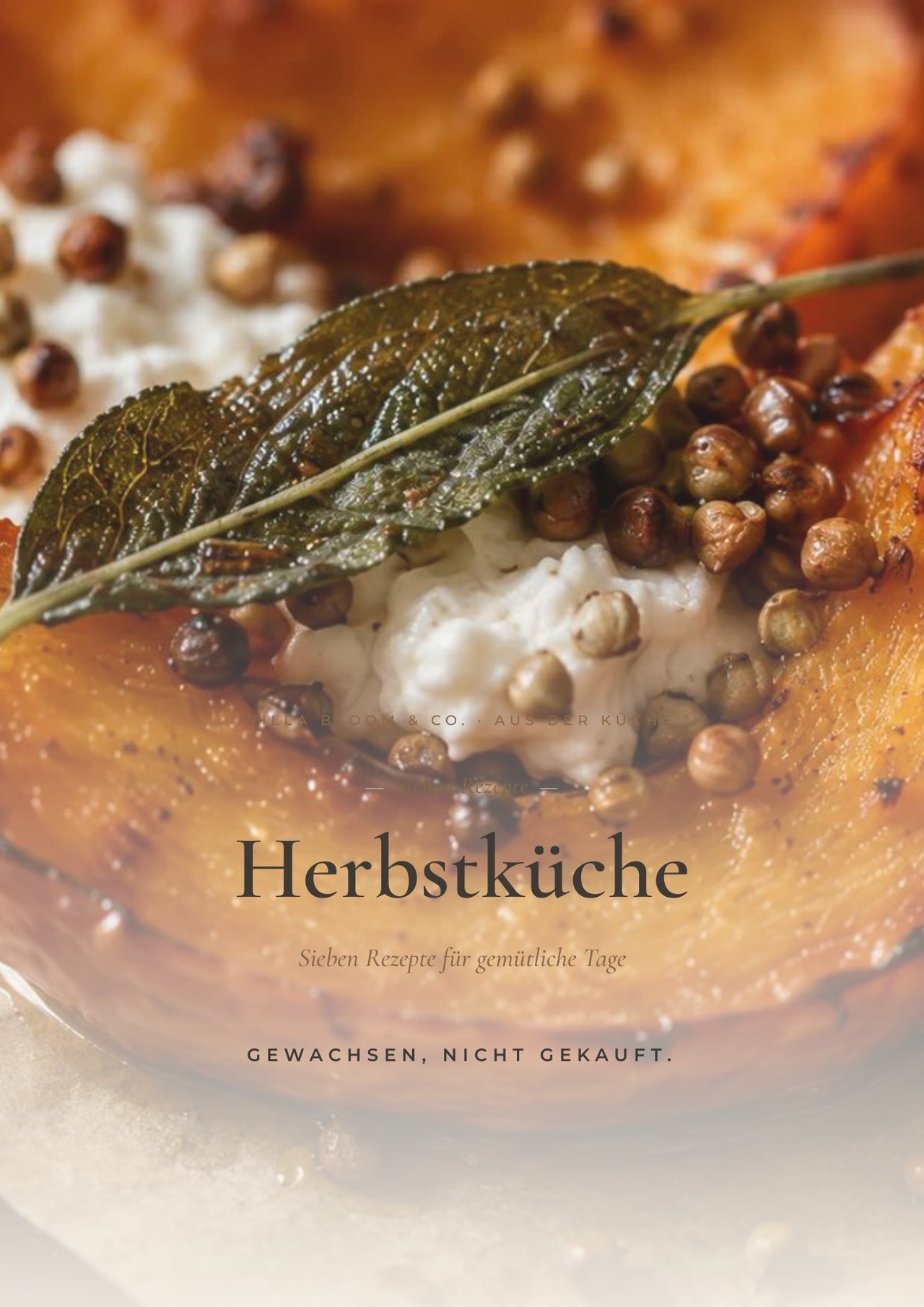Titelseite des Rezepthefts Herbstküche von Villa Bloom & Co.